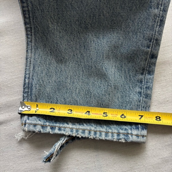 Agolde 90s Pinch High Rise Crop Straight Jeans Endless Size 25 A154D-1206 - Picture 12 of 14
